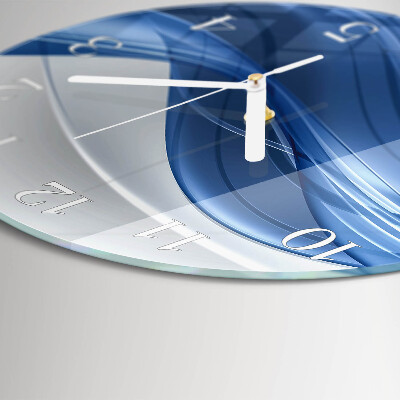 Round wall clock Abstract Lines