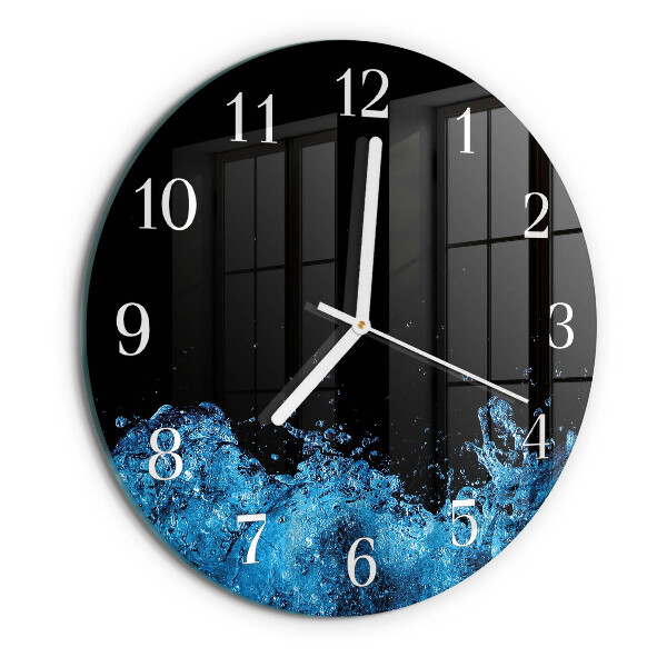 Round wall clock Water