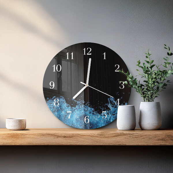 Round wall clock Water
