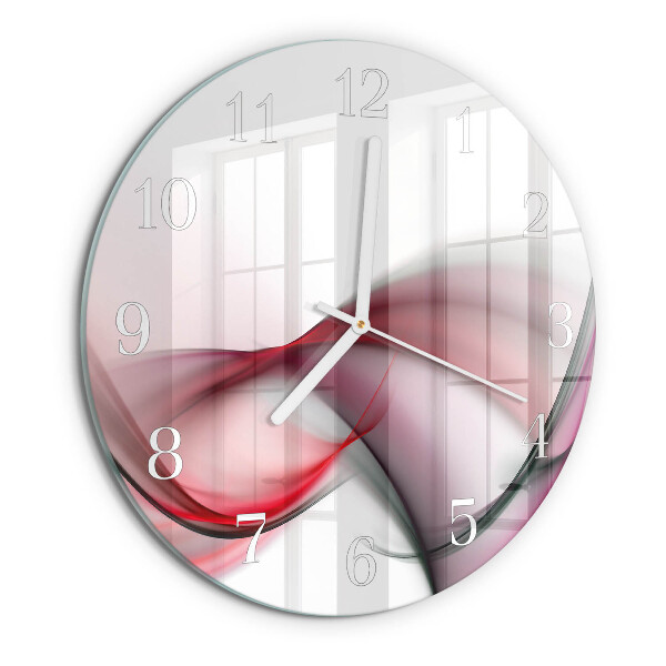 Round wall clock Abstract Art