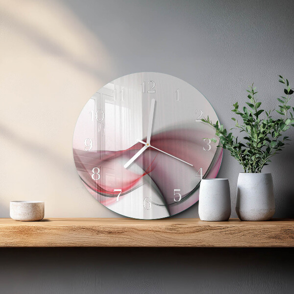 Round wall clock Abstract Art