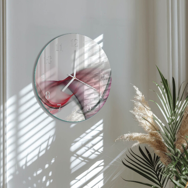 Round wall clock Abstract Art