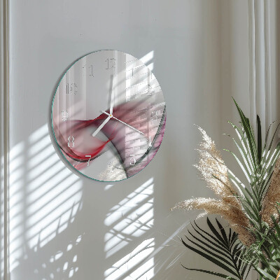 Round wall clock Abstract Art