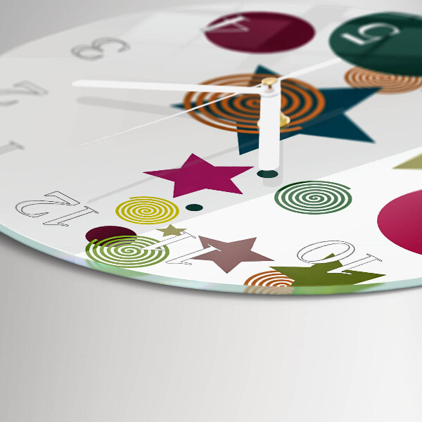 Round wall clock Stars