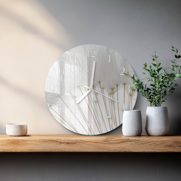 Round wall clock Dandelion