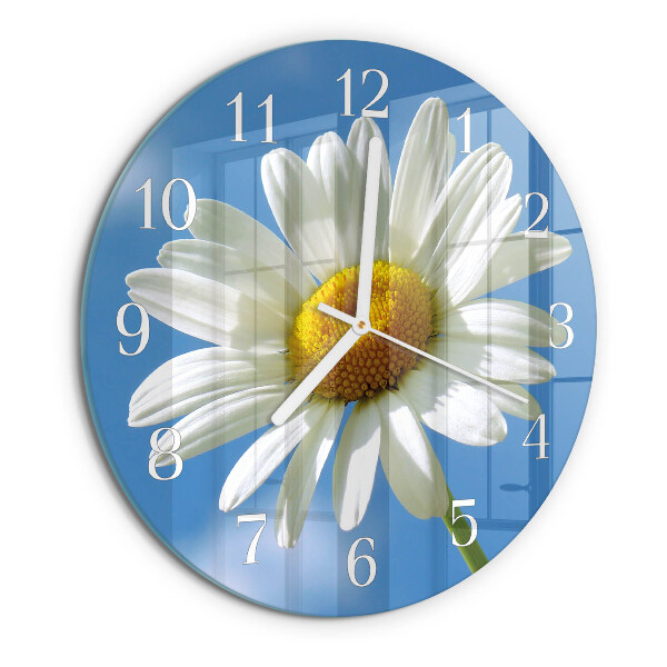Round wall clock Flower