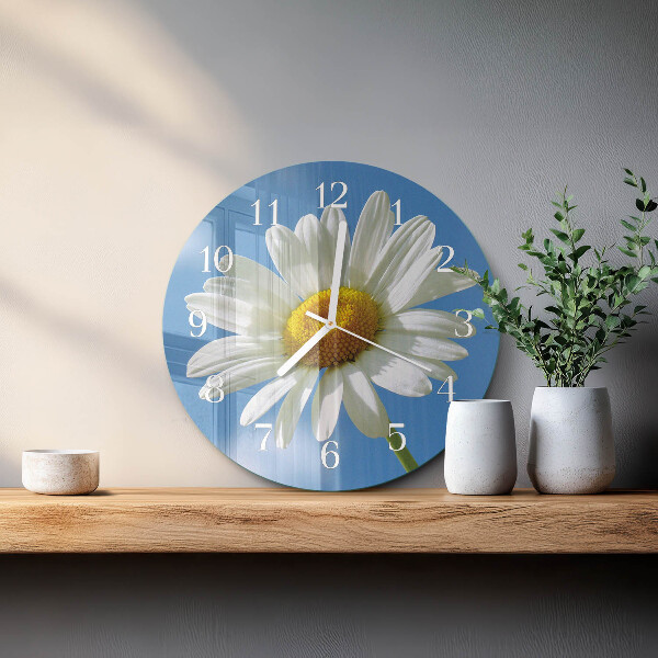 Round wall clock Flower
