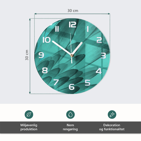 Round wall clock Flower