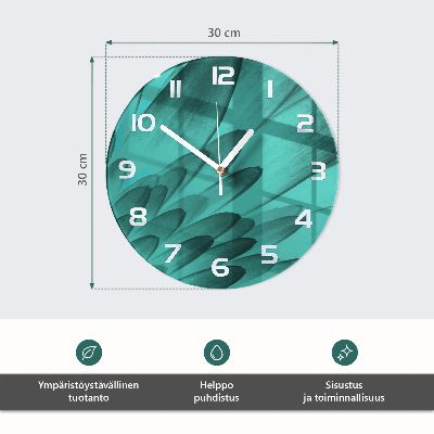 Round wall clock Flower
