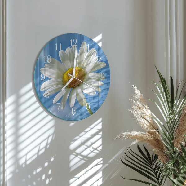 Round wall clock Flower