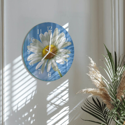 Round wall clock Flower