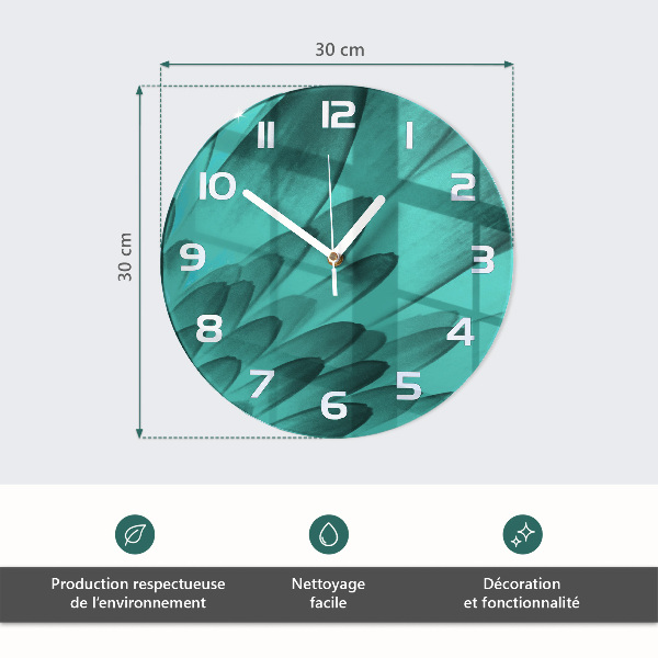 Round wall clock Flower