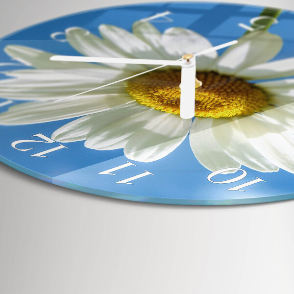 Round wall clock Flower