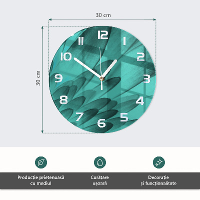 Round wall clock Flower
