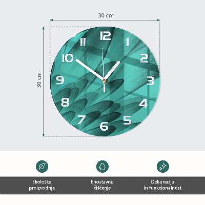 Round wall clock Flower