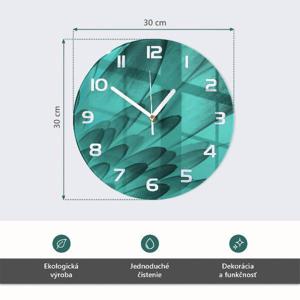 Round wall clock Flower