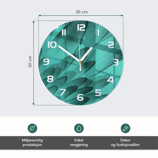 Round wall clock Flower