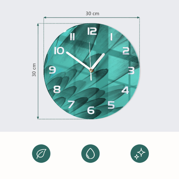 Round wall clock Flower