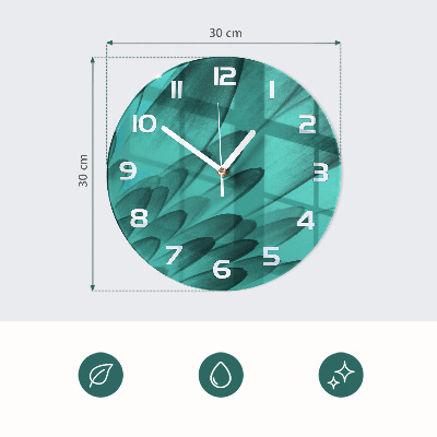 Round wall clock Flower