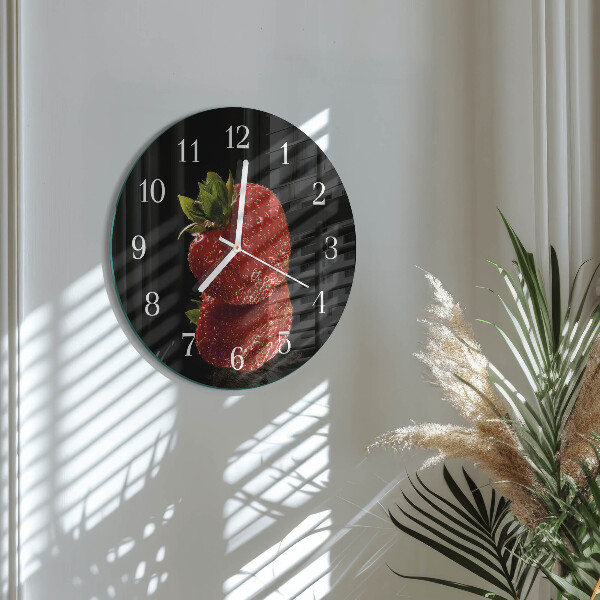 Round wall clock Strawberry
