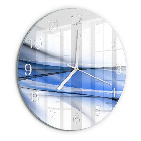 Round wall clock Abstract Lines