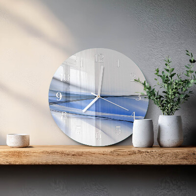 Round wall clock Abstract Lines