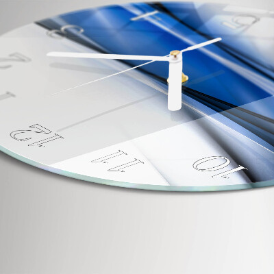 Round wall clock Abstract Lines
