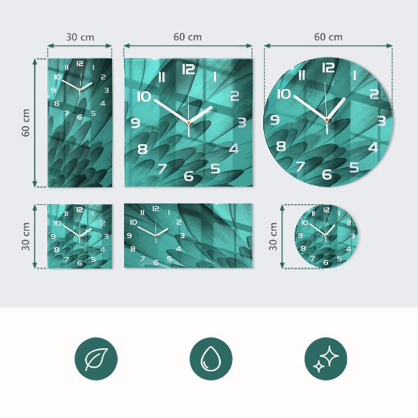 Round wall clock Abstract Lines