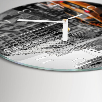 Round wall clock New York Taxi