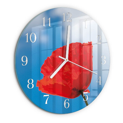 Round wall clock Poppy