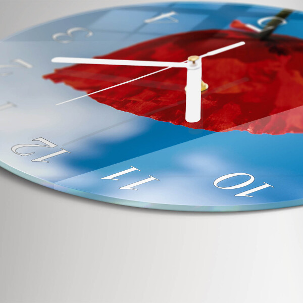 Round wall clock Poppy