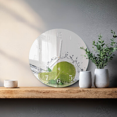 Round wall clock Limewater
