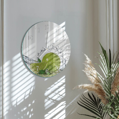 Round wall clock Limewater