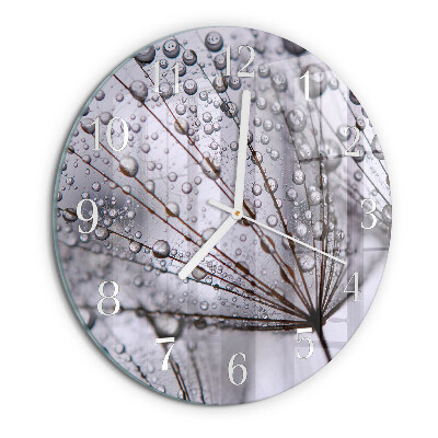 Round wall clock Dandelion