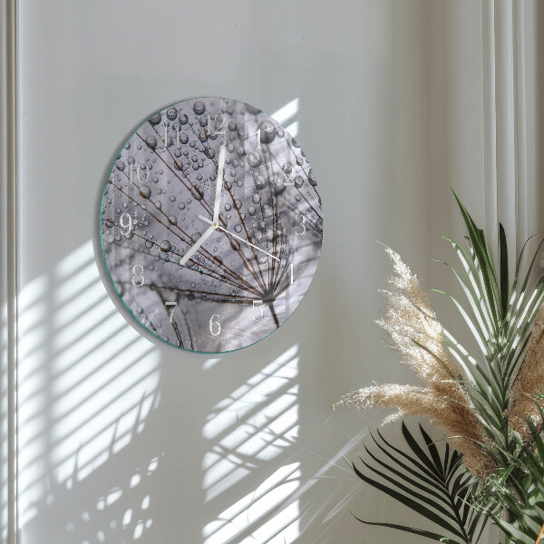 Round wall clock Dandelion