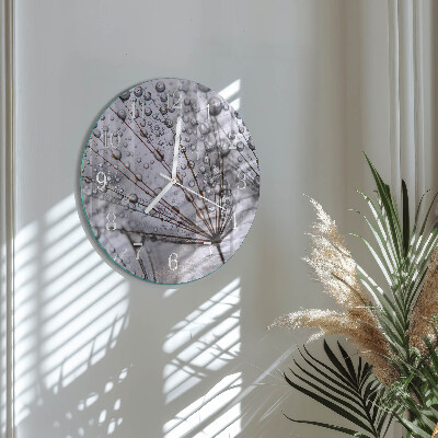 Round wall clock Dandelion