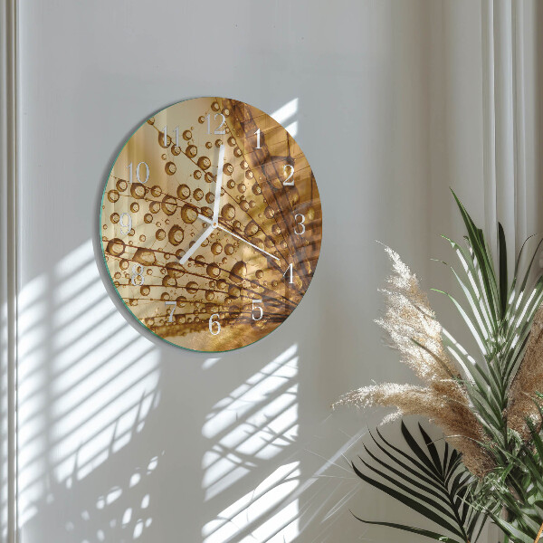 Round wall clock Dandelion
