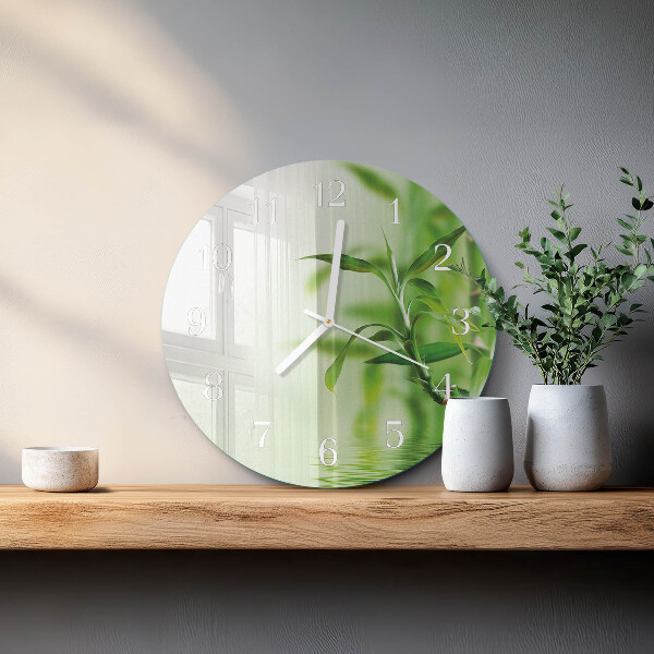 Round wall clock Bamboo