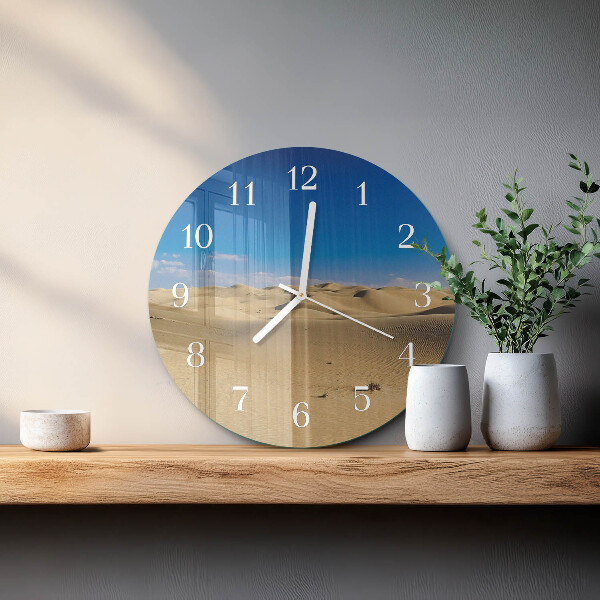 Round wall clock Desert