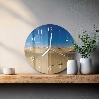Round wall clock Desert