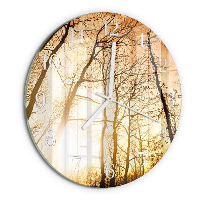Round wall clock Trees