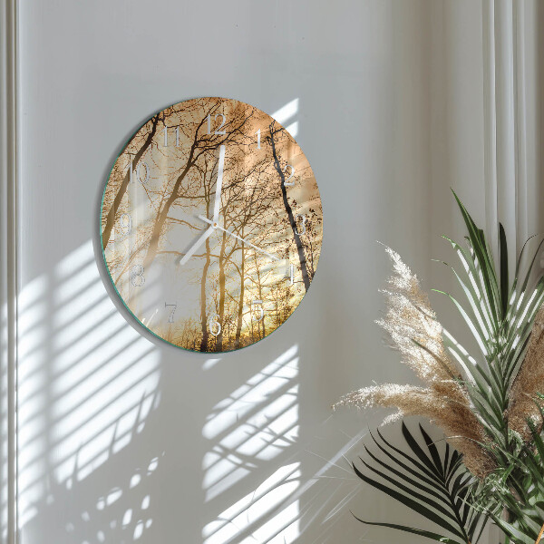 Round wall clock Trees