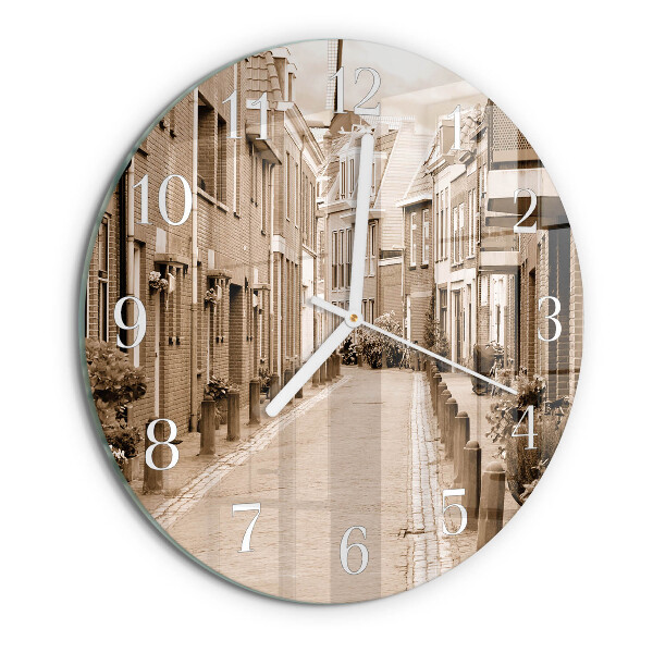 Round wall clock Sepia Avenue