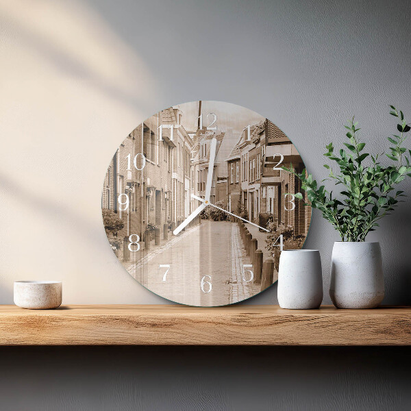 Round wall clock Sepia Avenue
