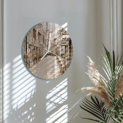 Round wall clock Sepia Avenue