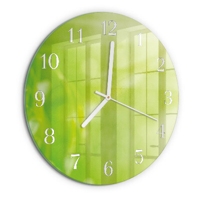 Round wall clock Grass
