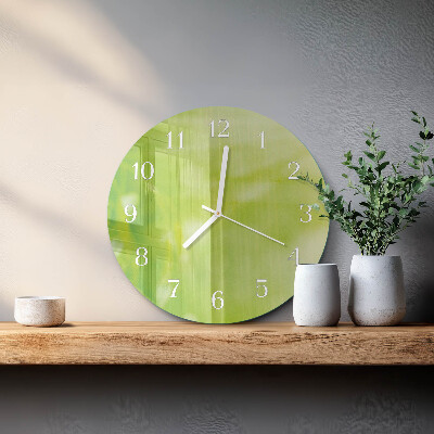 Round wall clock Grass