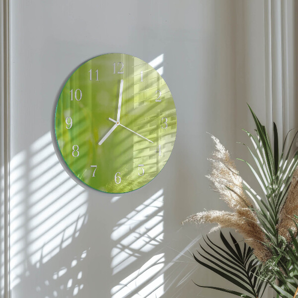 Round wall clock Grass