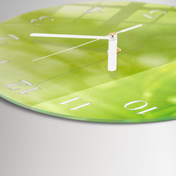 Round wall clock Grass