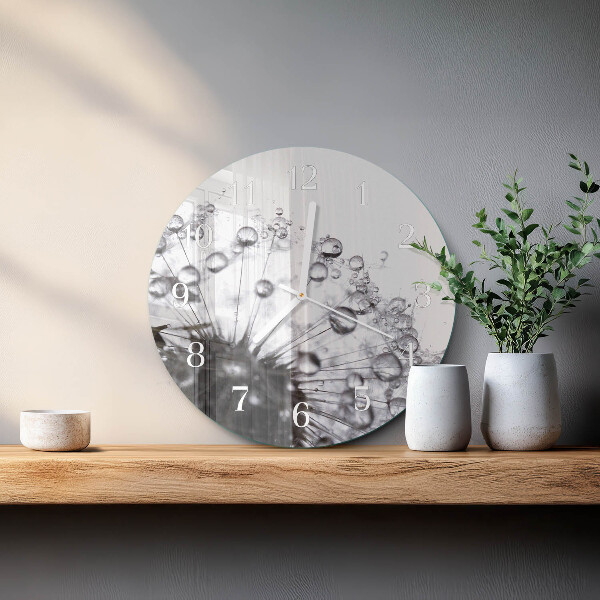 Round wall clock Dandelion